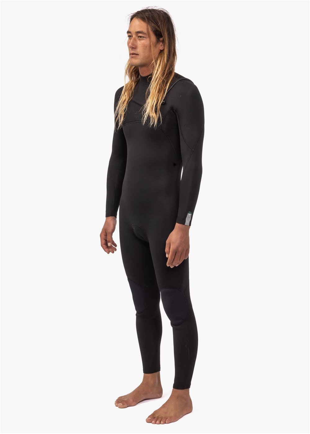 Vissla 7 Seas 4-3 Chest Zip Full Wetsuit - Black