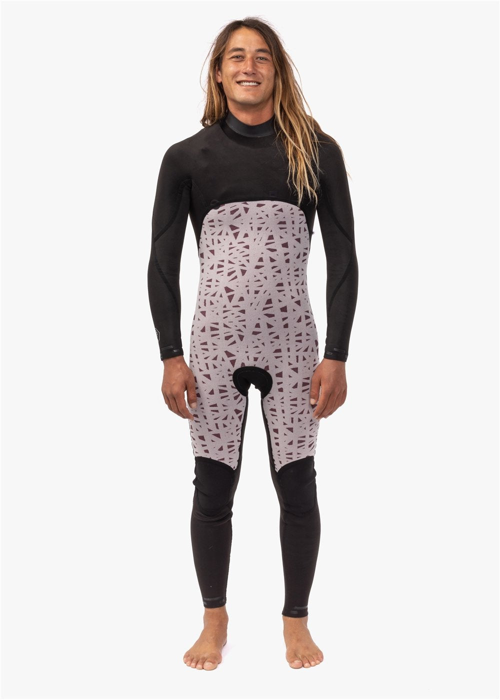 Vissla 7 Seas 4-3 Chest Zip Full Wetsuit - Black