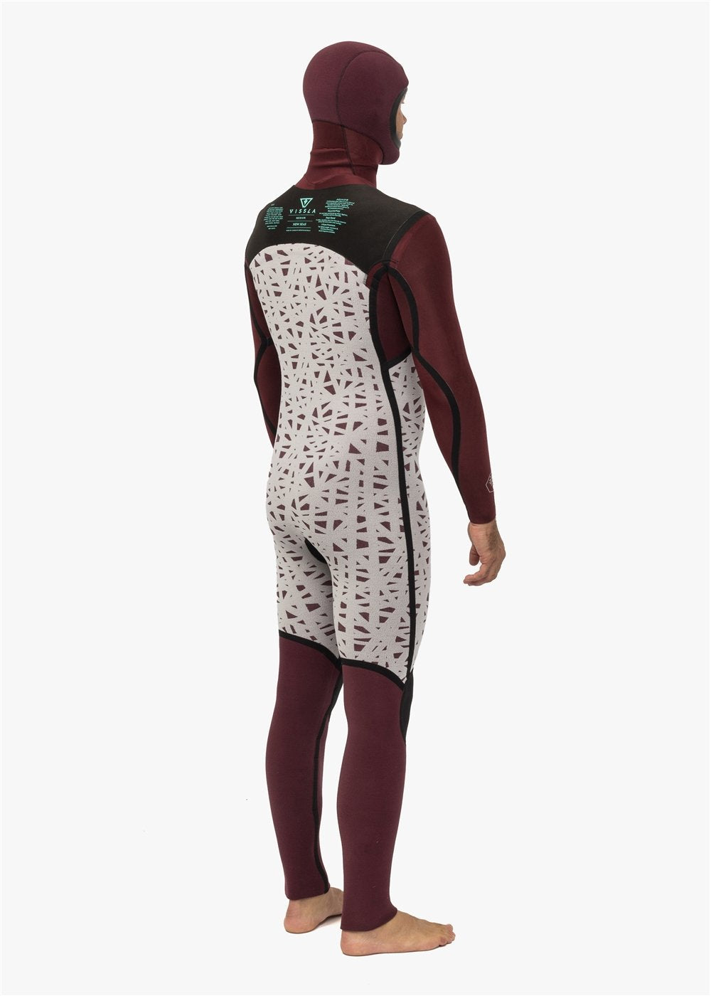 Vissla New Seas 5/4mm Hooded U-Zip Wetsuit