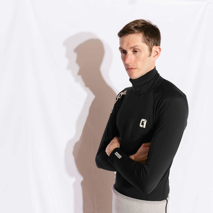 Mens LONG Sleeve Thermal Rash Vest - ICON Polypro | Circle One