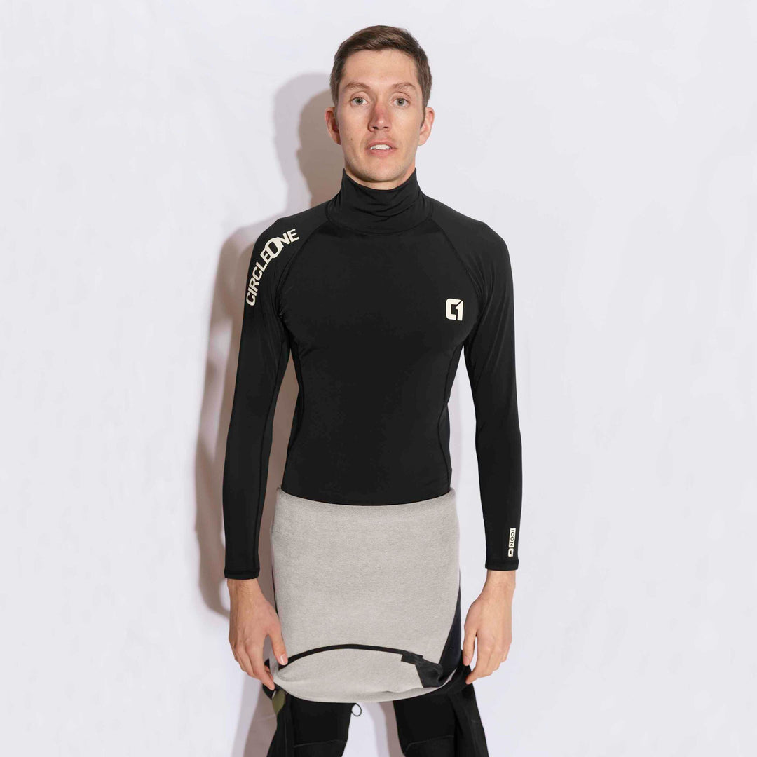 Mens LONG Sleeve Thermal Rash Vest - ICON Polypro | Circle One