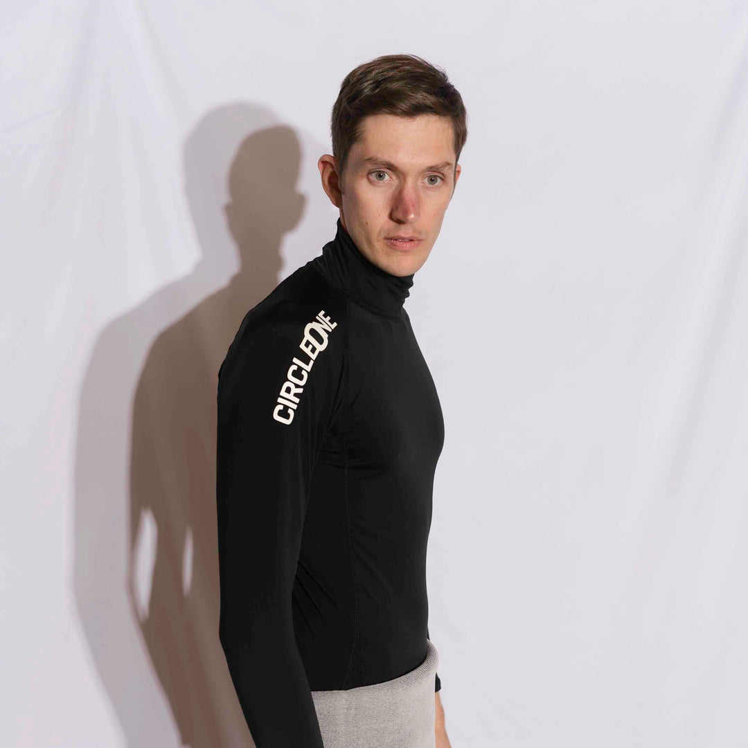 Mens LONG Sleeve Thermal Rash Vest - ICON Polypro | Circle One