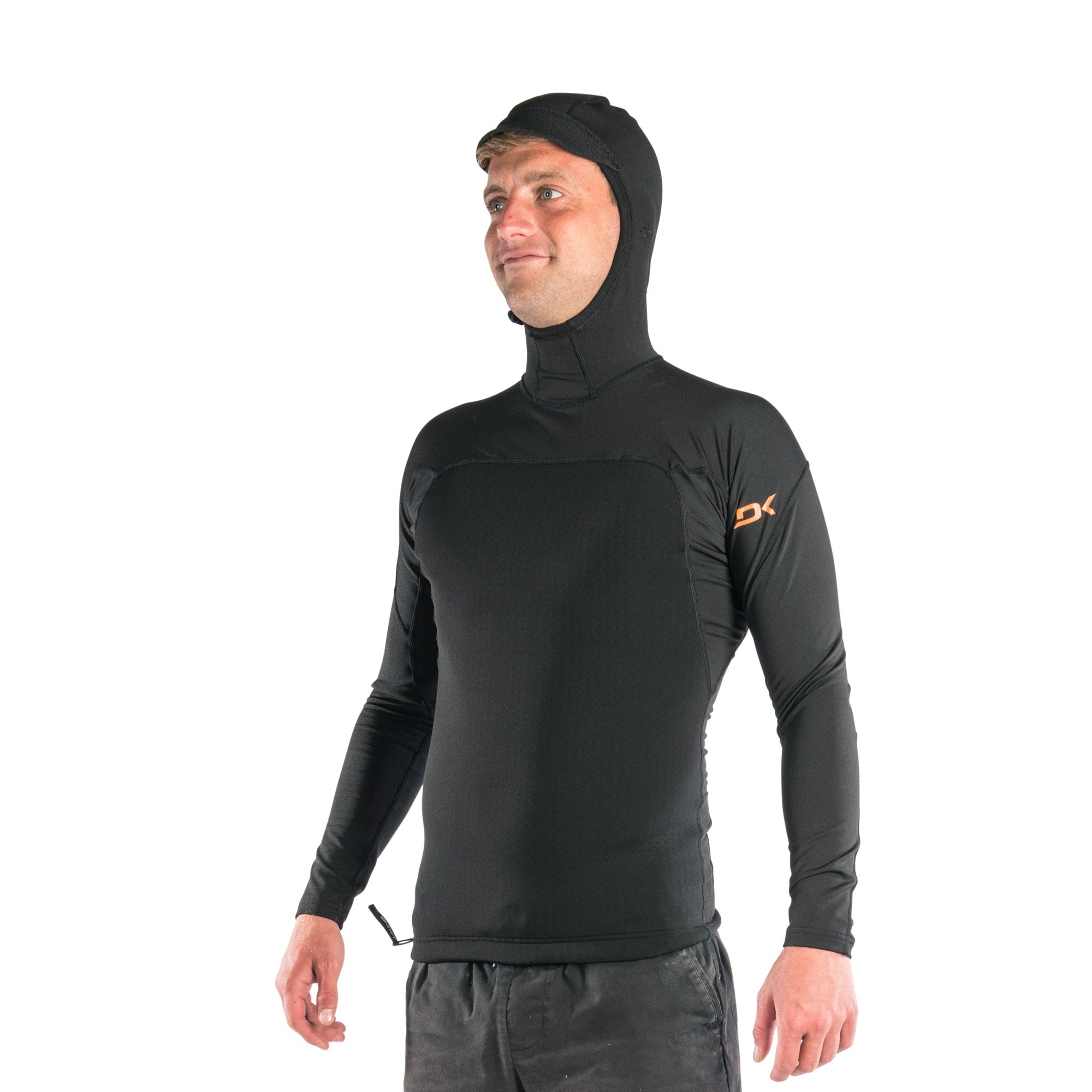 Dakine Mens Cyclone Snug Fit Vest W.Hood 1.5mm (Black) | Neoprene Jackets | Dakine