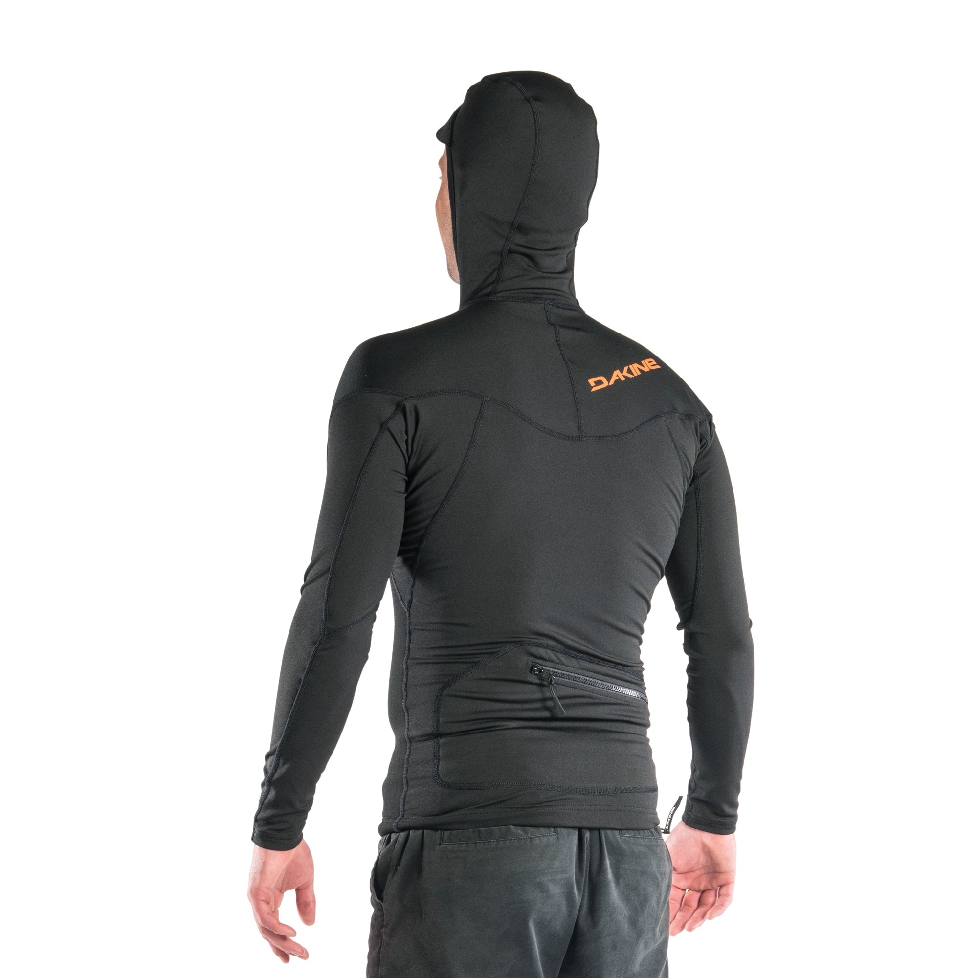 Dakine Mens Cyclone Snug Fit Vest W.Hood 1.5mm (Black) | Neoprene Jackets | Dakine