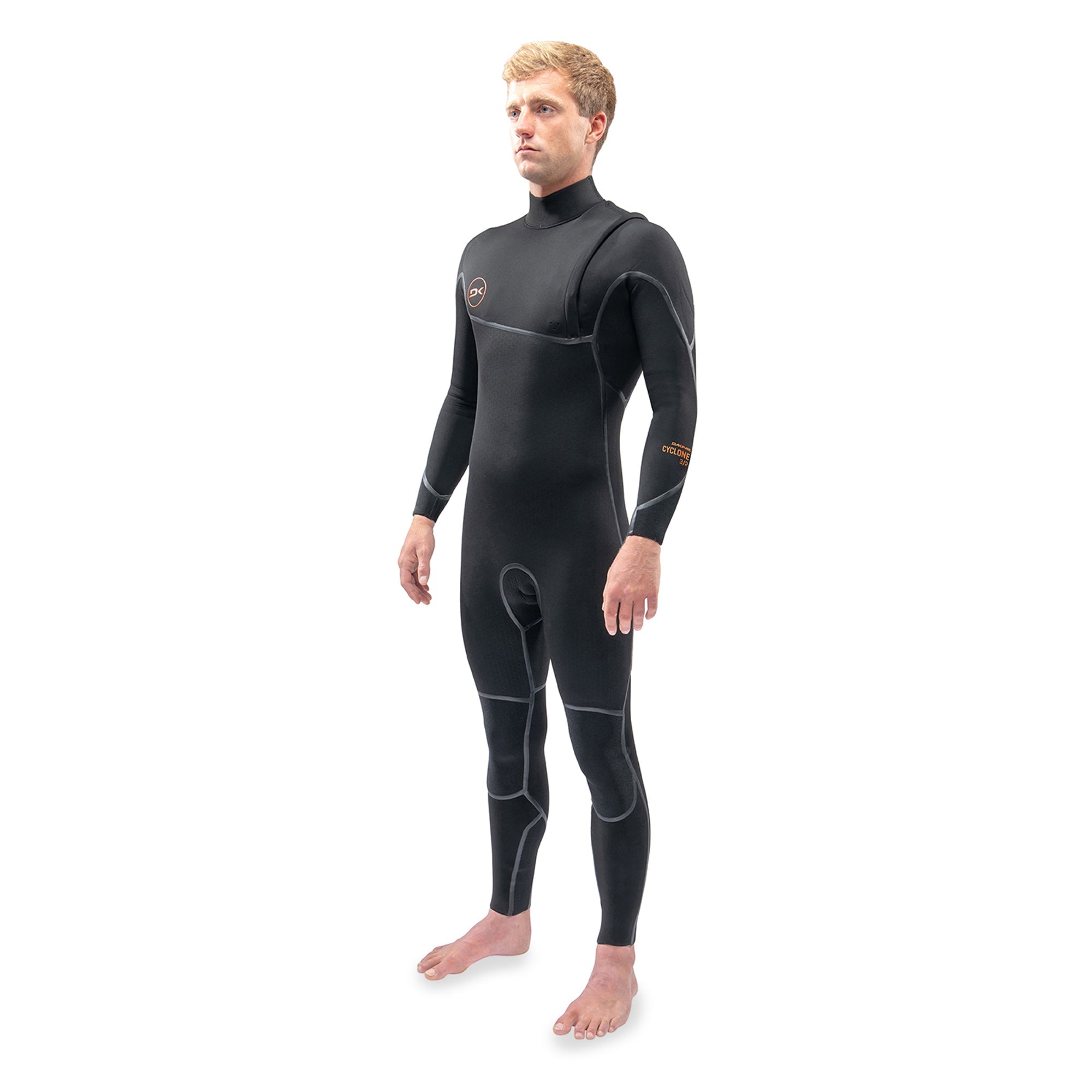 Dakine Mens Cyclone Zip Free Full Suit 3/2 (Black) | Wetsuits | Dakine
