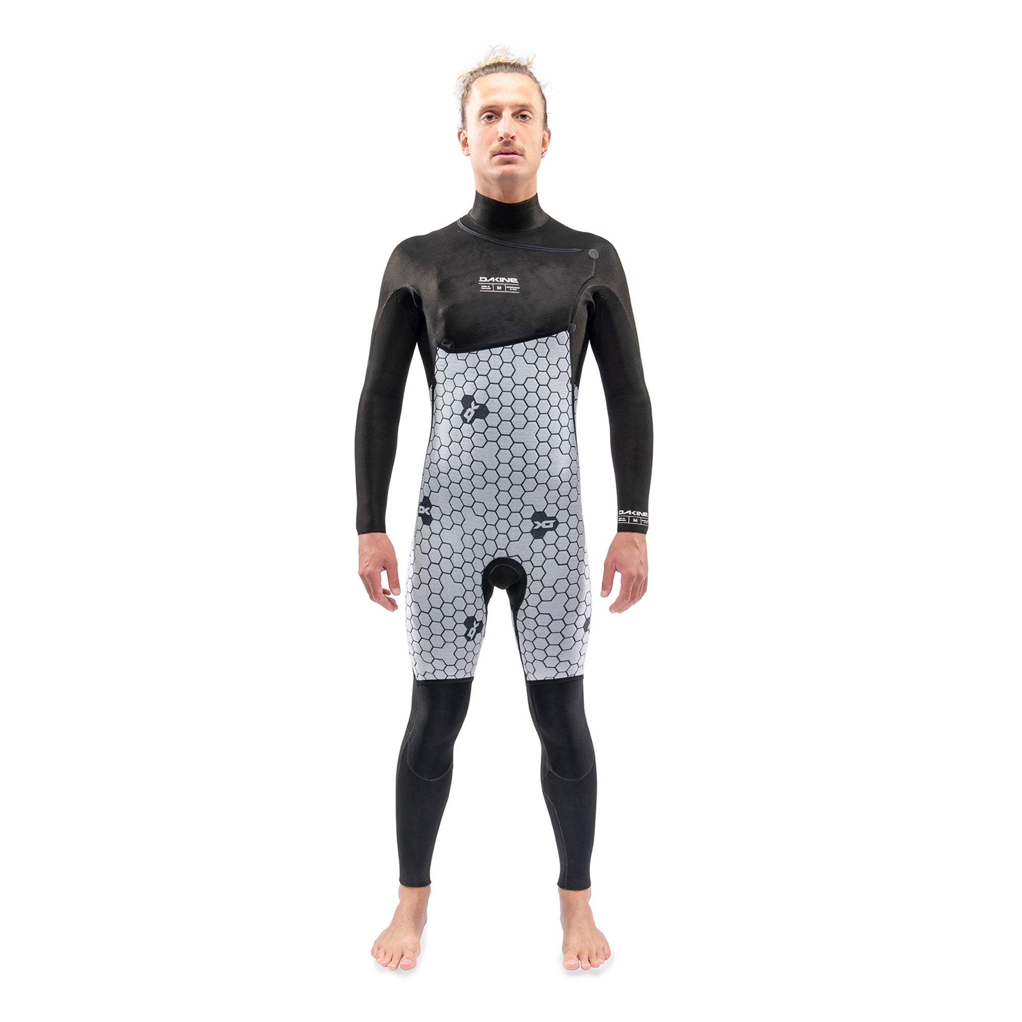Dakine Mens Mission Chest Zip Full Suit 3/2 (Black) | Wetsuits | Dakine