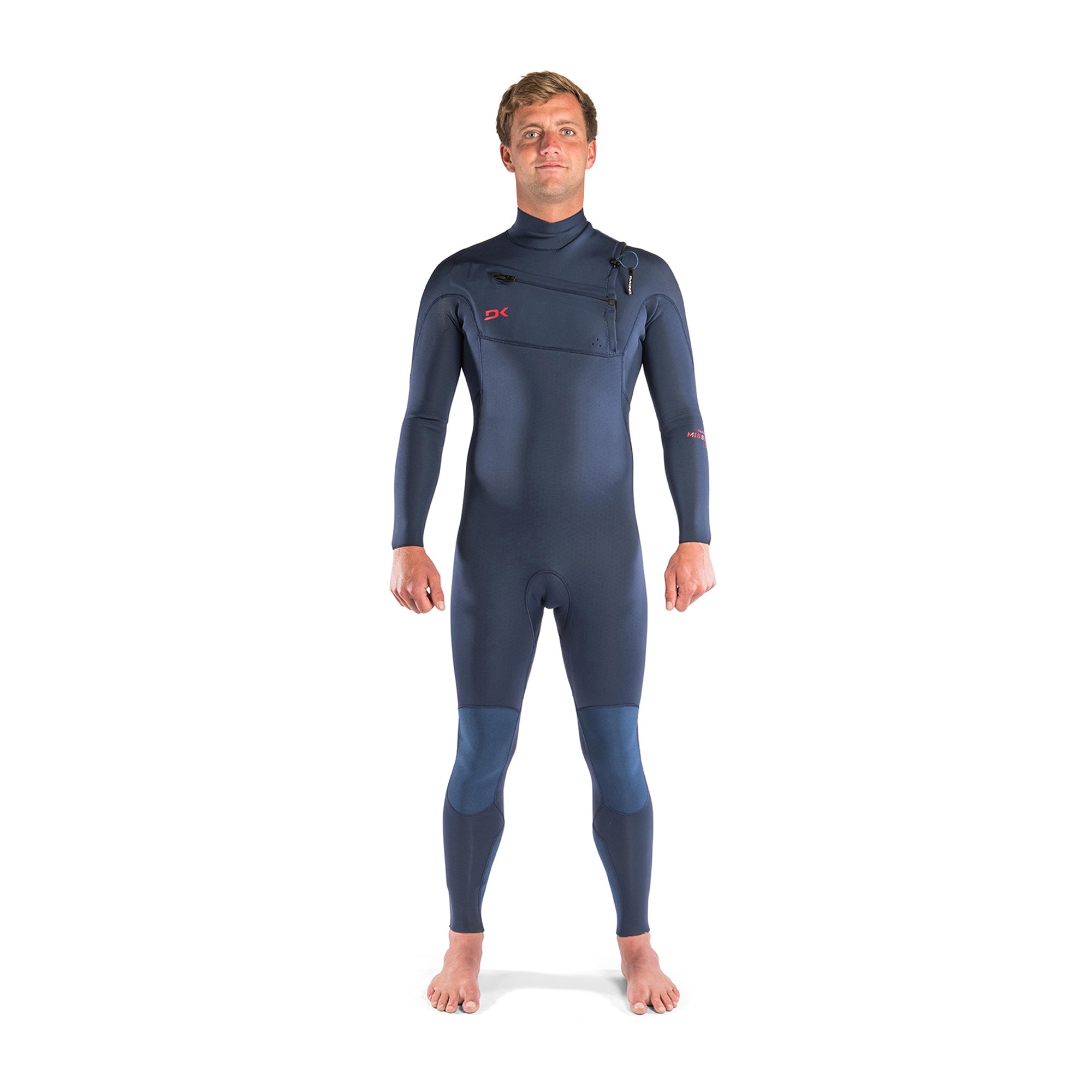 Dakine Mens Mission Chest Zip 4/3mm Full Wetsuit (Ink Blue / Port) | Wetsuits | Dakine