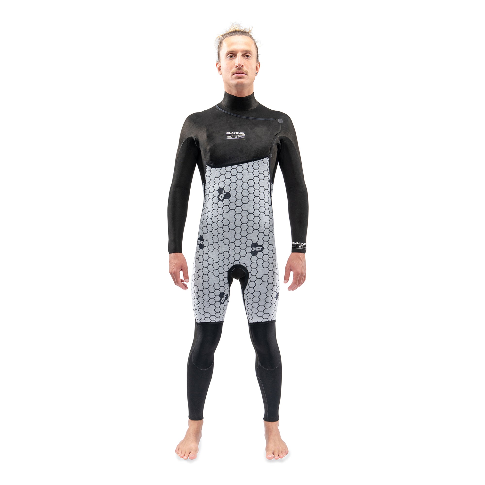 Dakine Mens Mission Chest Zip 5/4/3mm Full Wetsuit (Black) | Wetsuits | Dakine