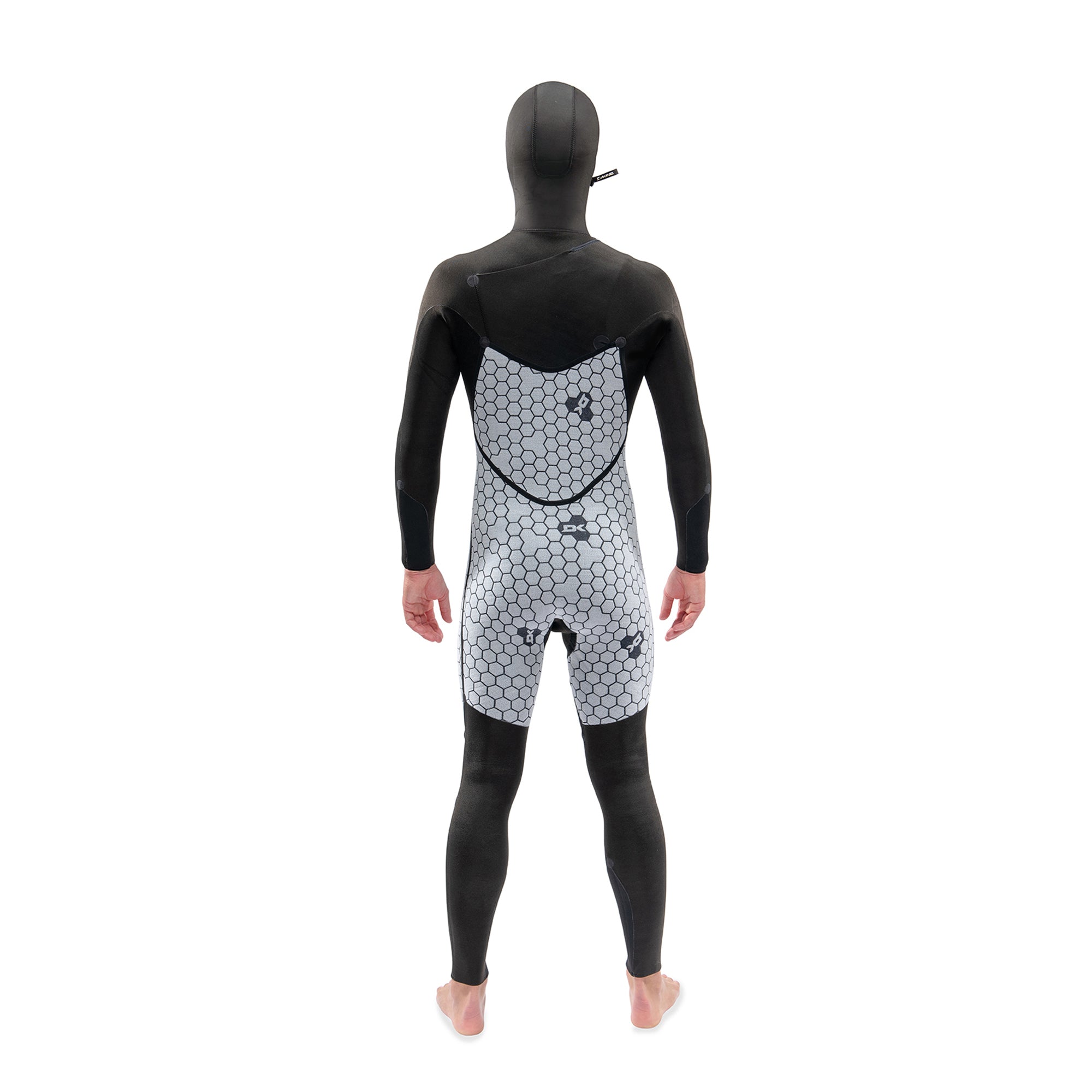 Dakine Mens Mission Chest Zip Hooded 6/5/4mm Full Wetsuit (Black) | Wetsuits | Dakine