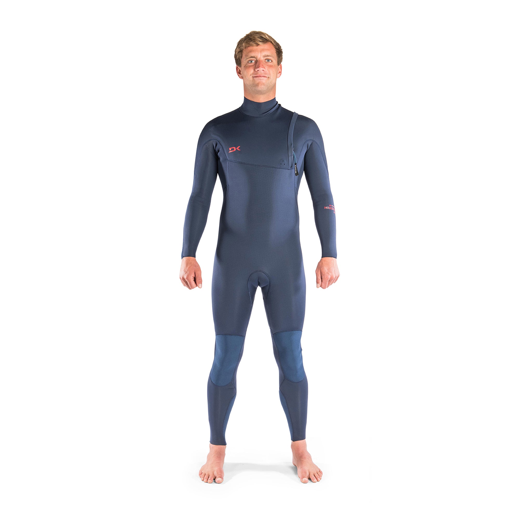Dakine Mens Mission Zip Free 2/2mm Full Wetsuit (Ink Blue / Port) | Wetsuits | Dakine