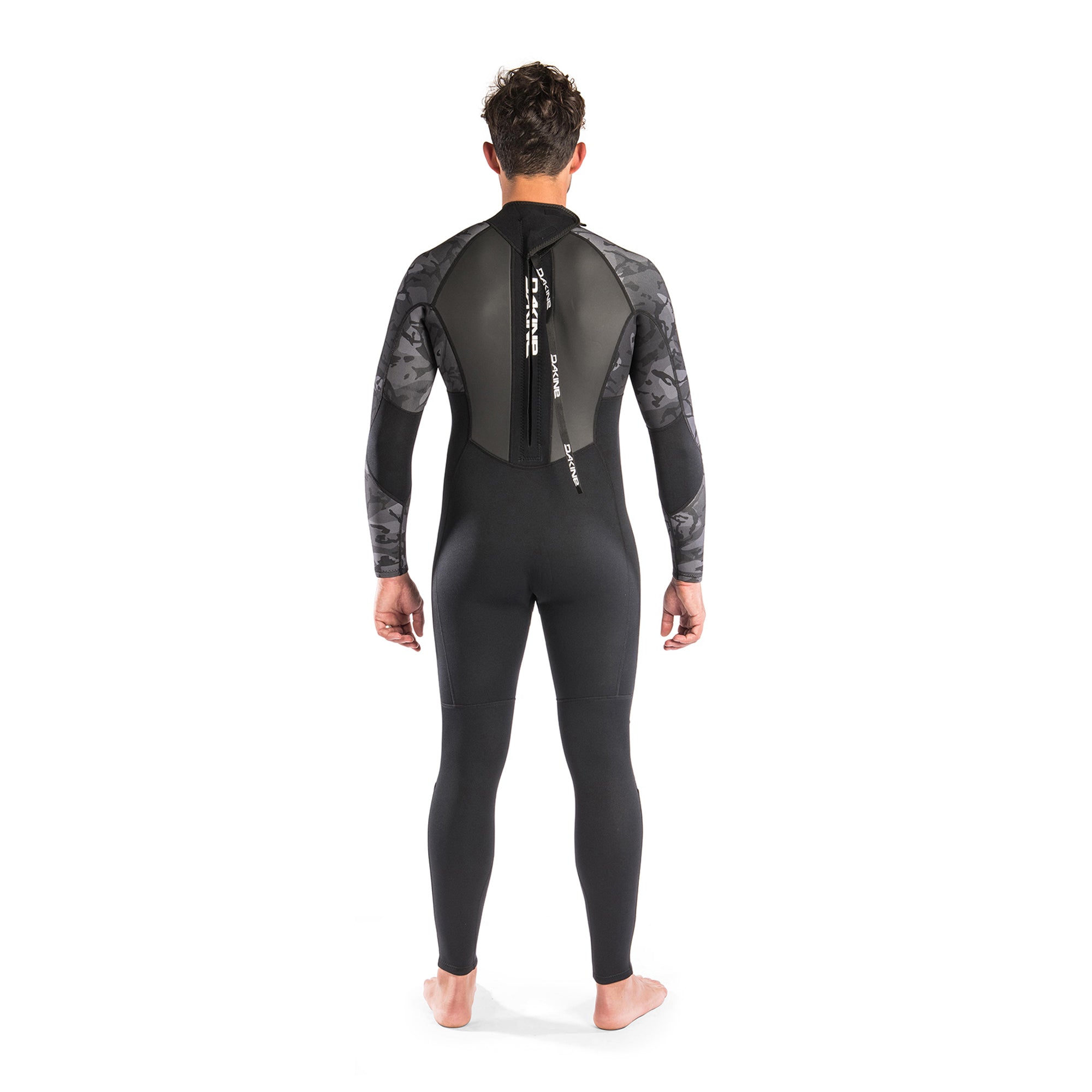 Dakine Mens Quantum Back Zip 3/2mm GBS Full Wetsuit (Black Camo / White) | Wetsuits | Dakine