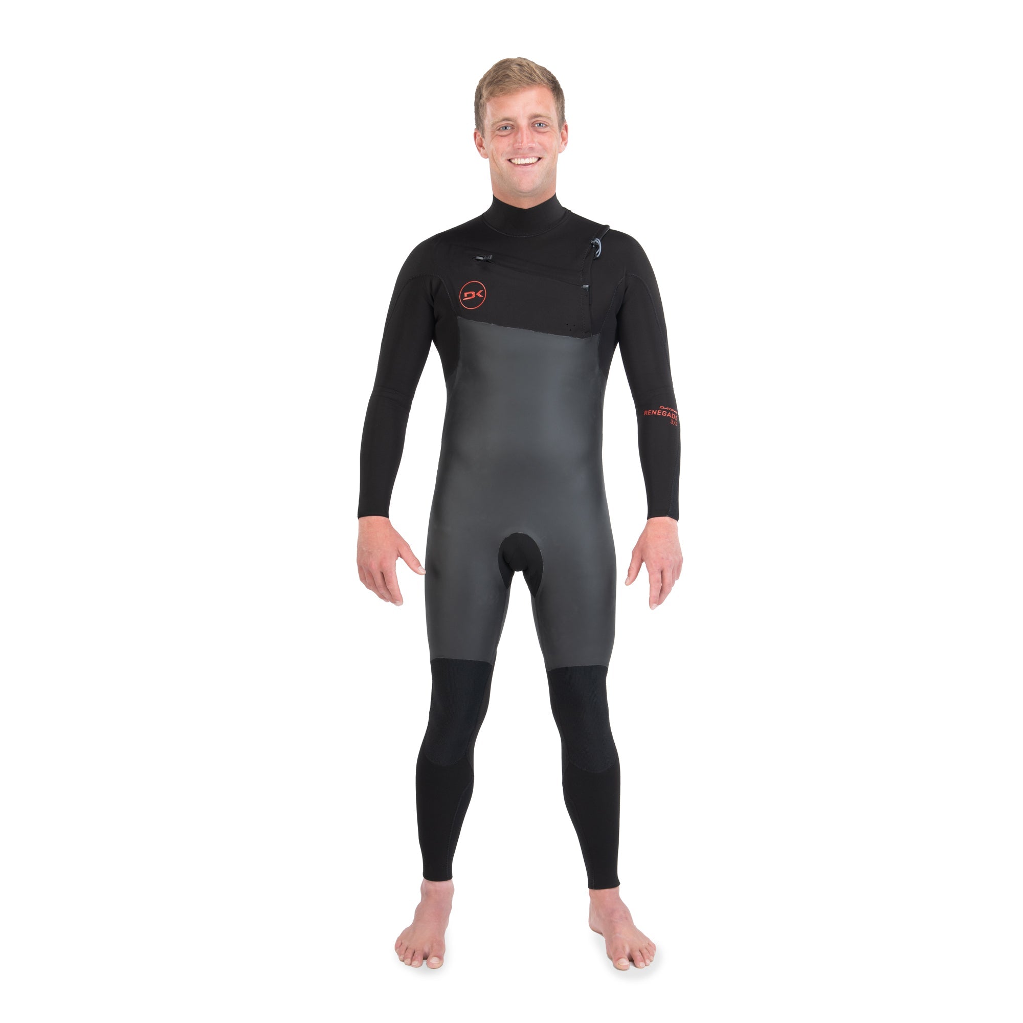 Dakine Mens Renegade Wind Chest Zip 5/4/3mm Full Wetsuit (Black) | Wetsuits | Dakine