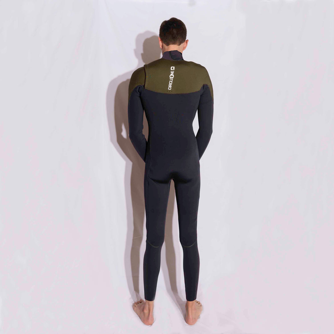 Mens 3/2mm Summer Wetsuit ICON GBS Chest Zip | Circle One