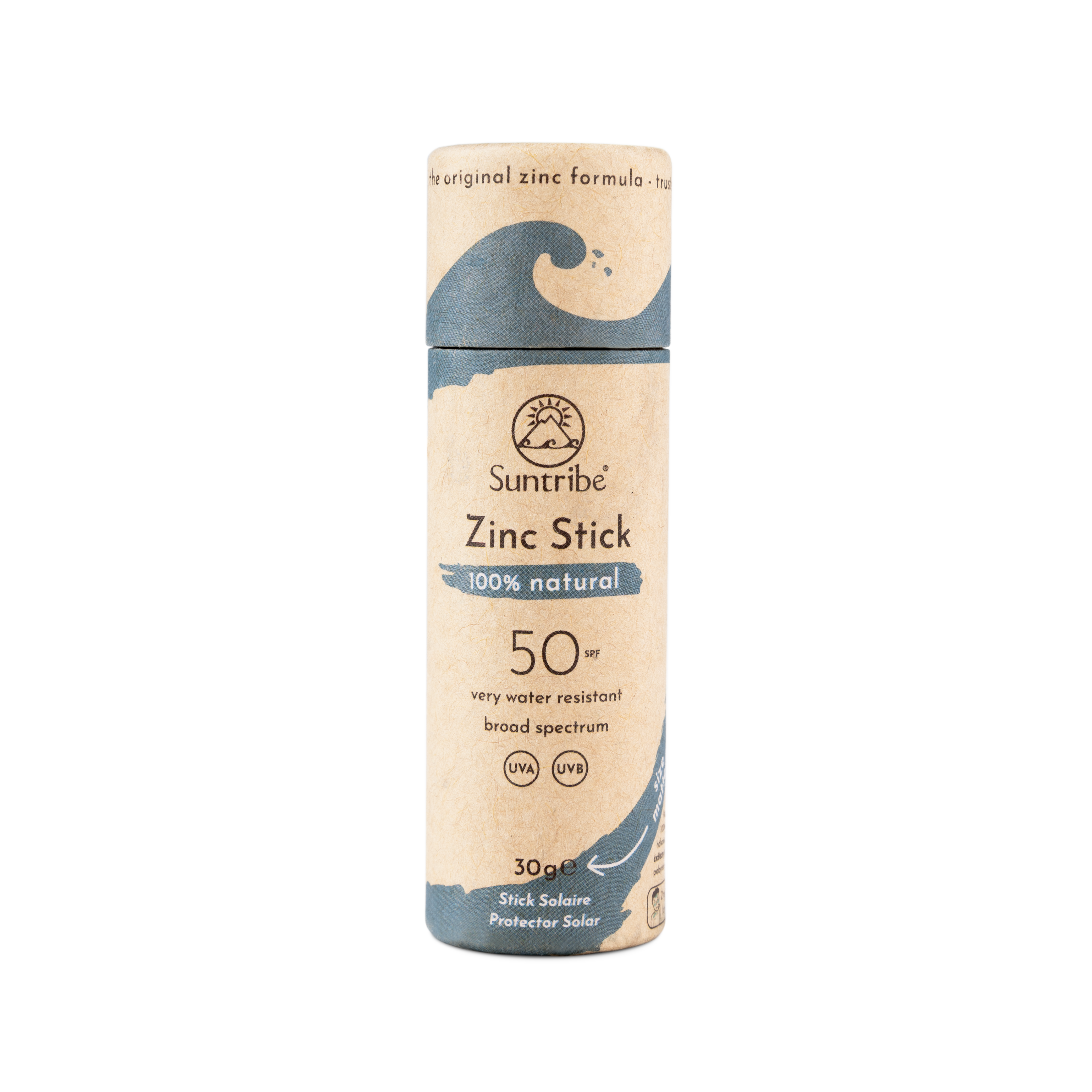 Suntribe Reef Safe Zinc Sun Stick - SPF 50 (Ocean Blue)