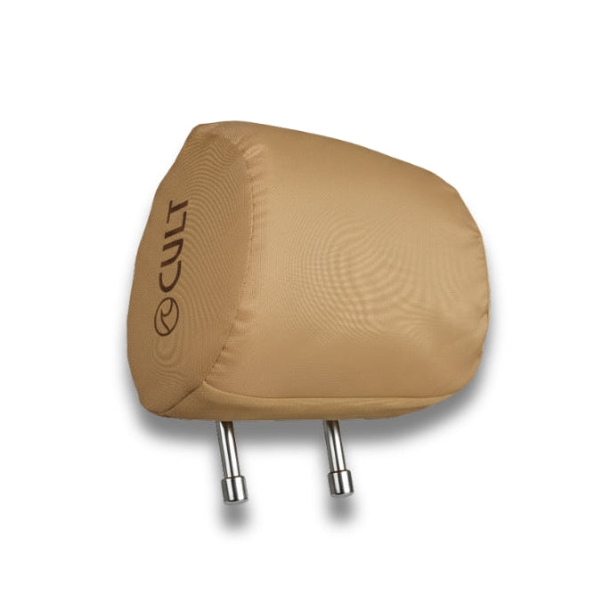 Cult VS headrest over brown