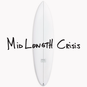 Ex-Display Pyzel Mid Length Crisis PU Surfboard - 7'6"