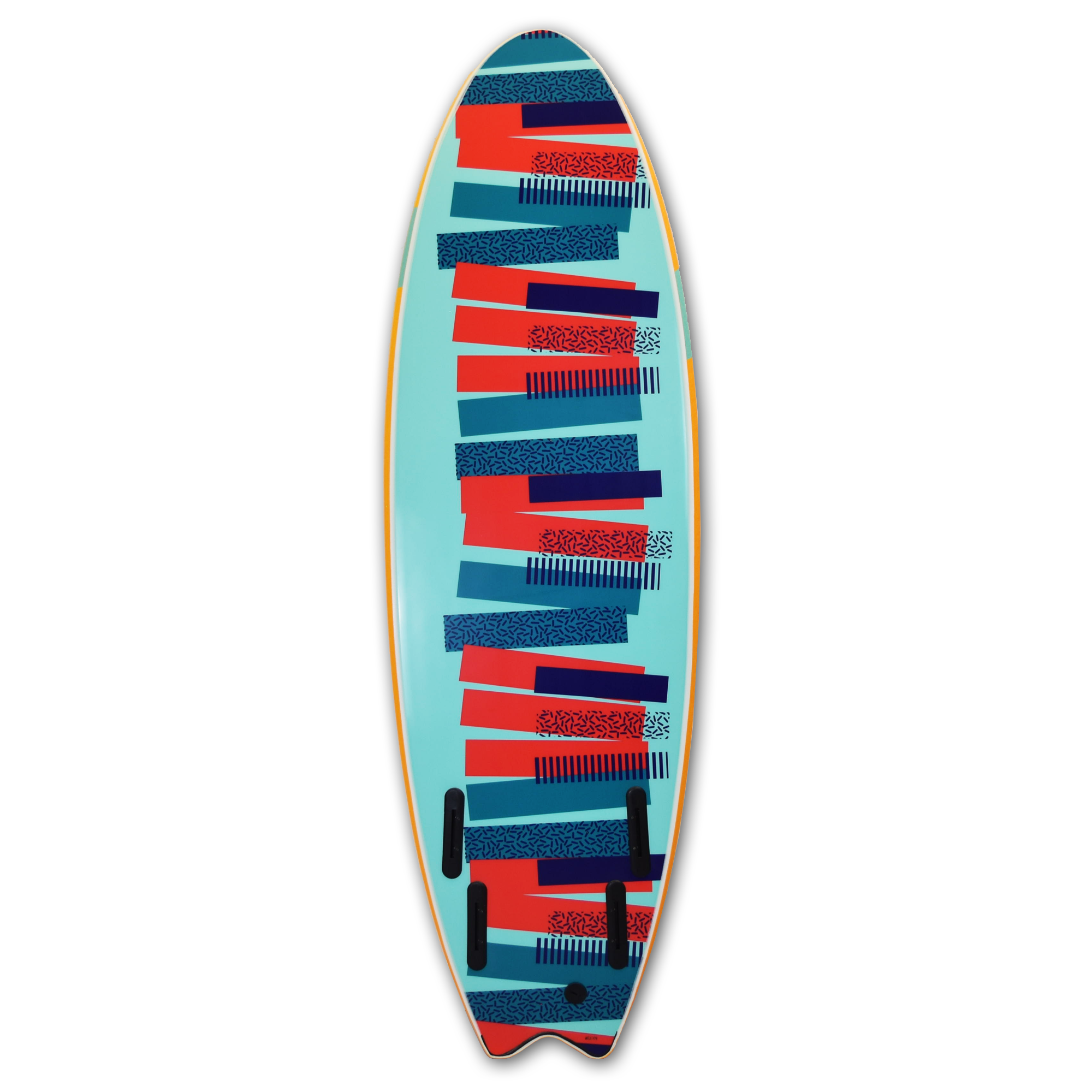 Mobyk 6'0 Quad Fish Softboard - Pilsner Orange | Surfboards | Mobyk