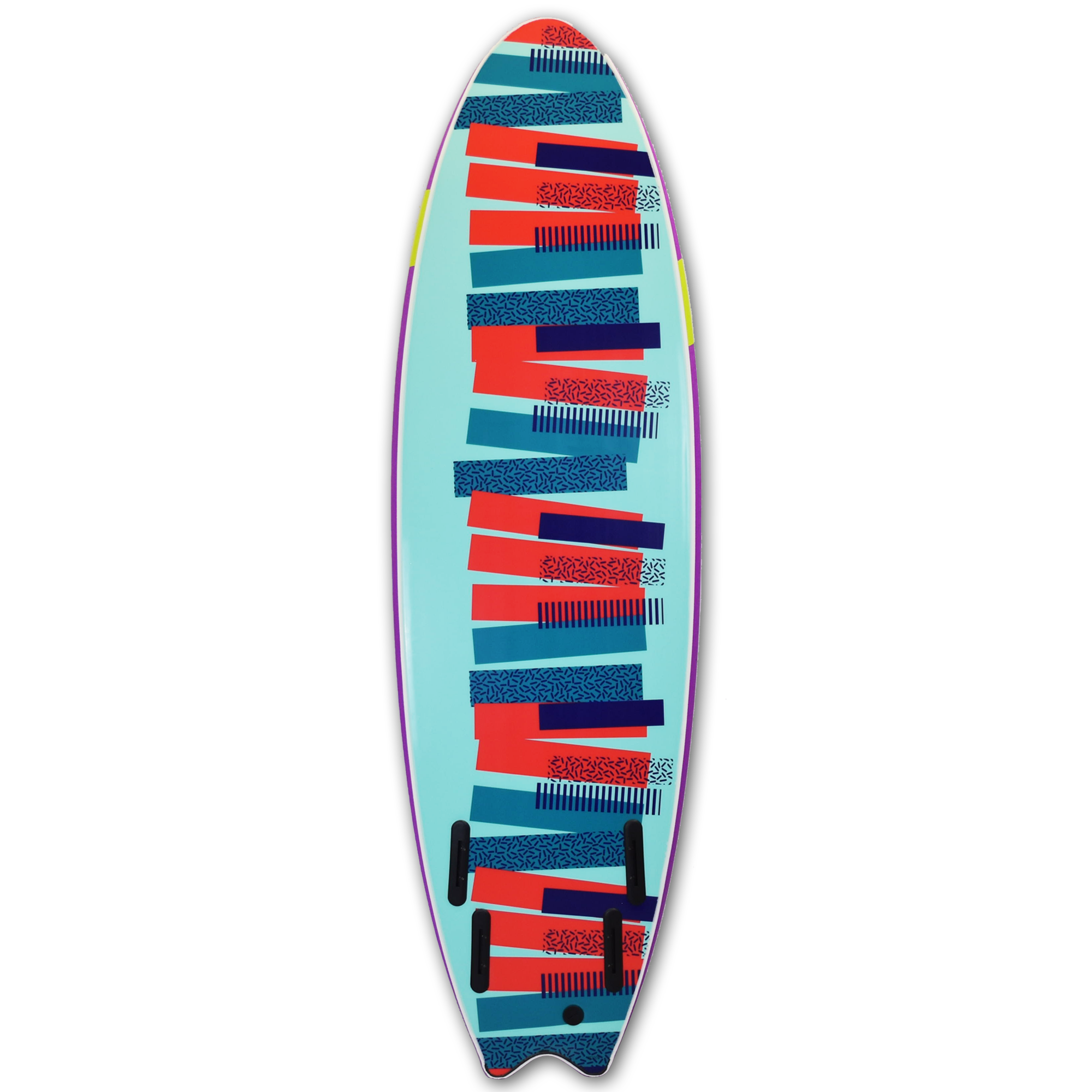 Mobyk 6'6 Quad Fish Softboard - Violet Jade | Surfboards | Mobyk
