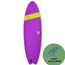 Mobyk 6'6 Quad Fish Softboard - Violet Jade