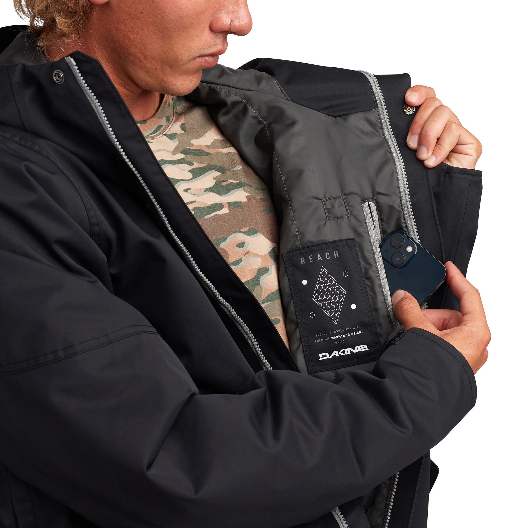 Dakine Reach 20k Insulated Parka - Black - Mens | Jackets | Dakine