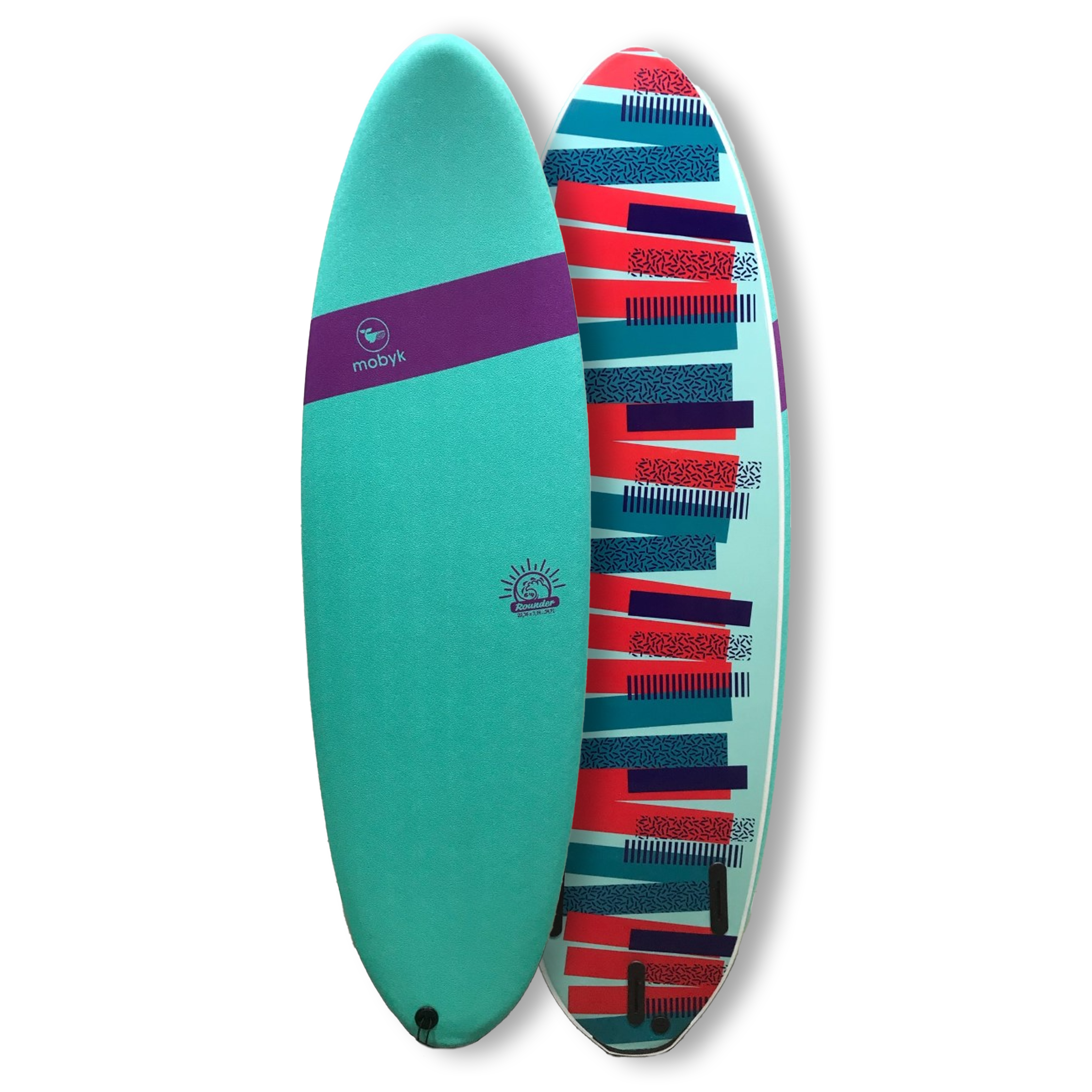Mobyk 6'4 Rounder Softboard - Turquoise | Surfboards | Mobyk