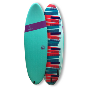 Mobyk 6'4 Rounder Softboard - Turquoise