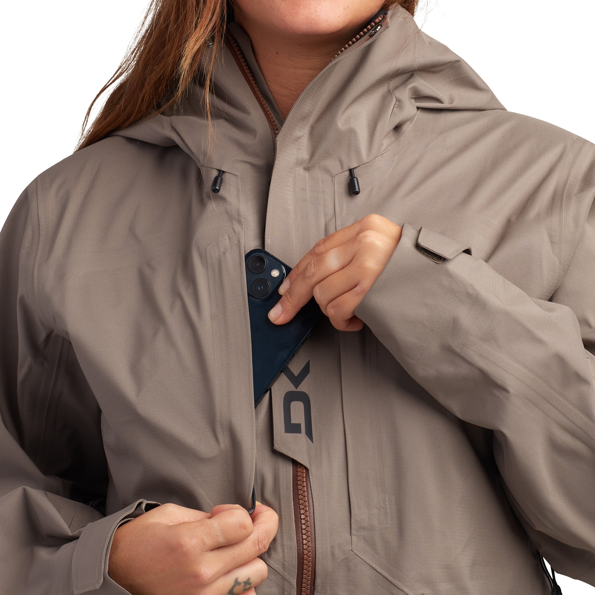 Dakine Sender Stretch 3L Jacket - Earth Gray - Womens | Jackets | Dakine