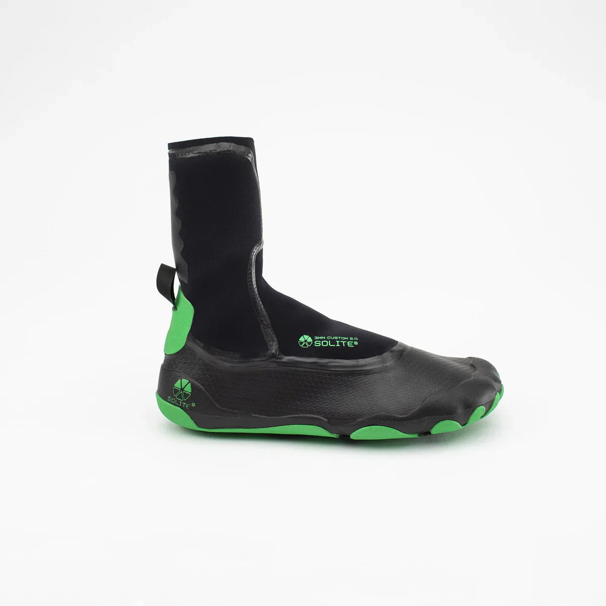 Solite 3mm Custom 2.0 Wetsuit Boots - Black / Green | Boots | Solite