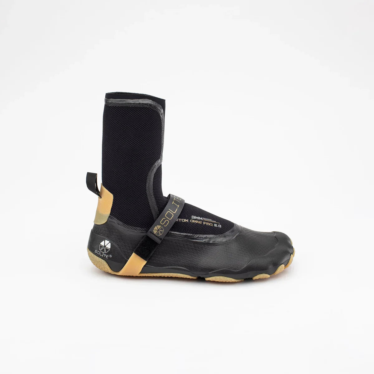 Solite 3mm Custom Omni Pro 2.0 Wetsuit Boots - Black / Gum | Boots | Solite