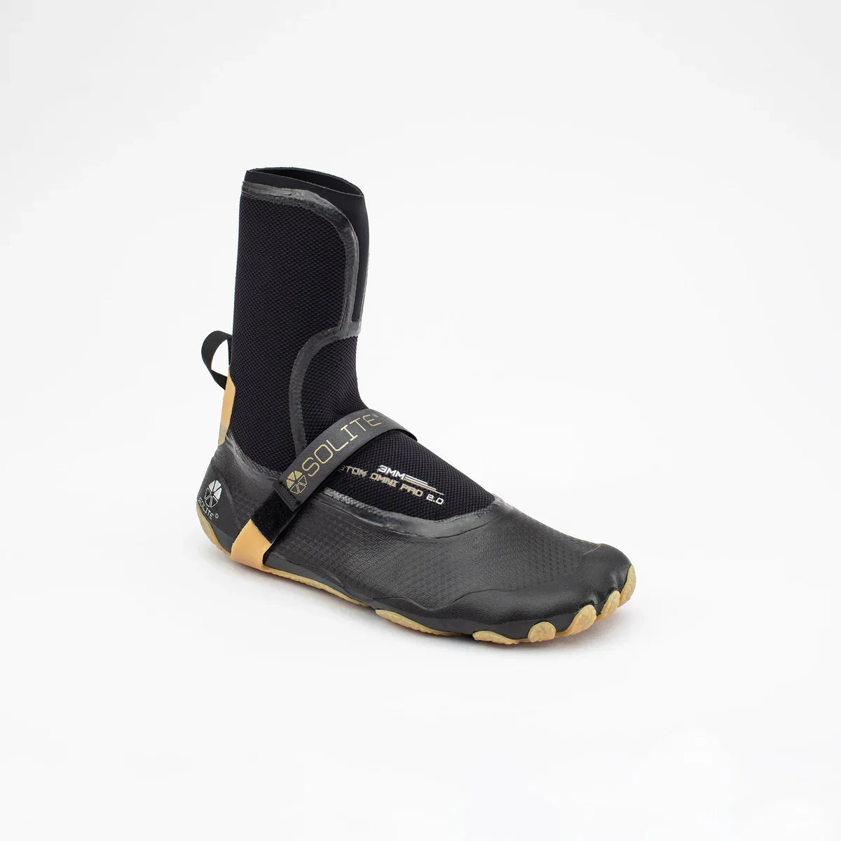 Solite 3mm Custom Omni Pro 2.0 Wetsuit Boots - Black / Gum | Boots | Solite
