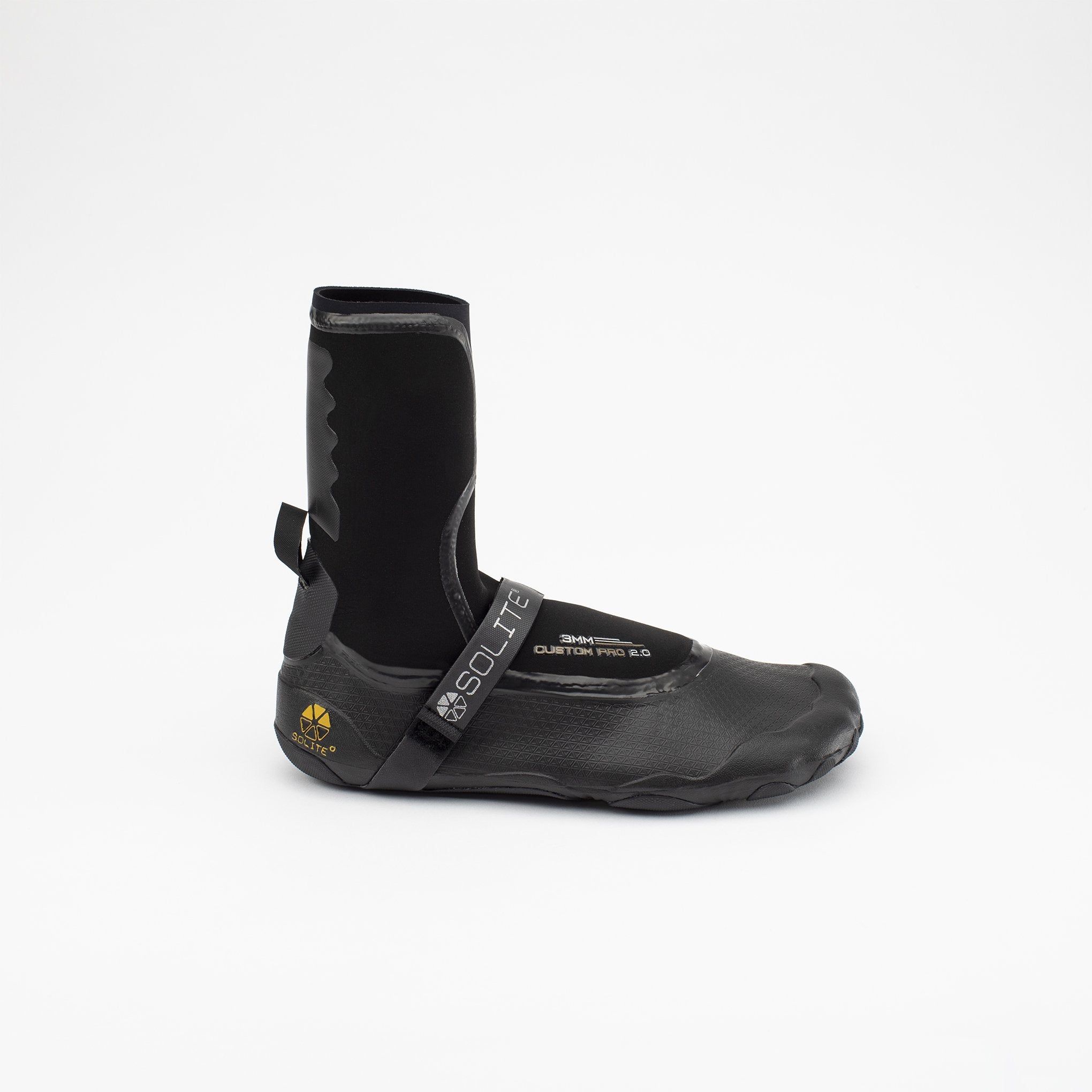 Solite 3mm Custom Pro 2.0 Wetsuit Boots - Black / Gum | Boots | Solite