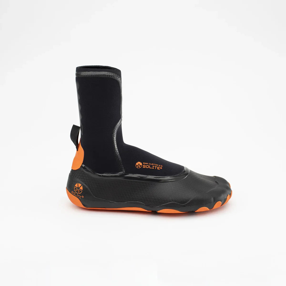 Solite 5mm Custom 2.0 Wetsuit Boots - Black / Orange | Boots | Solite