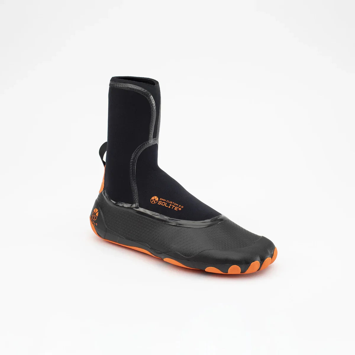Solite 5mm Custom 2.0 Wetsuit Boots - Black / Orange | Boots | Solite