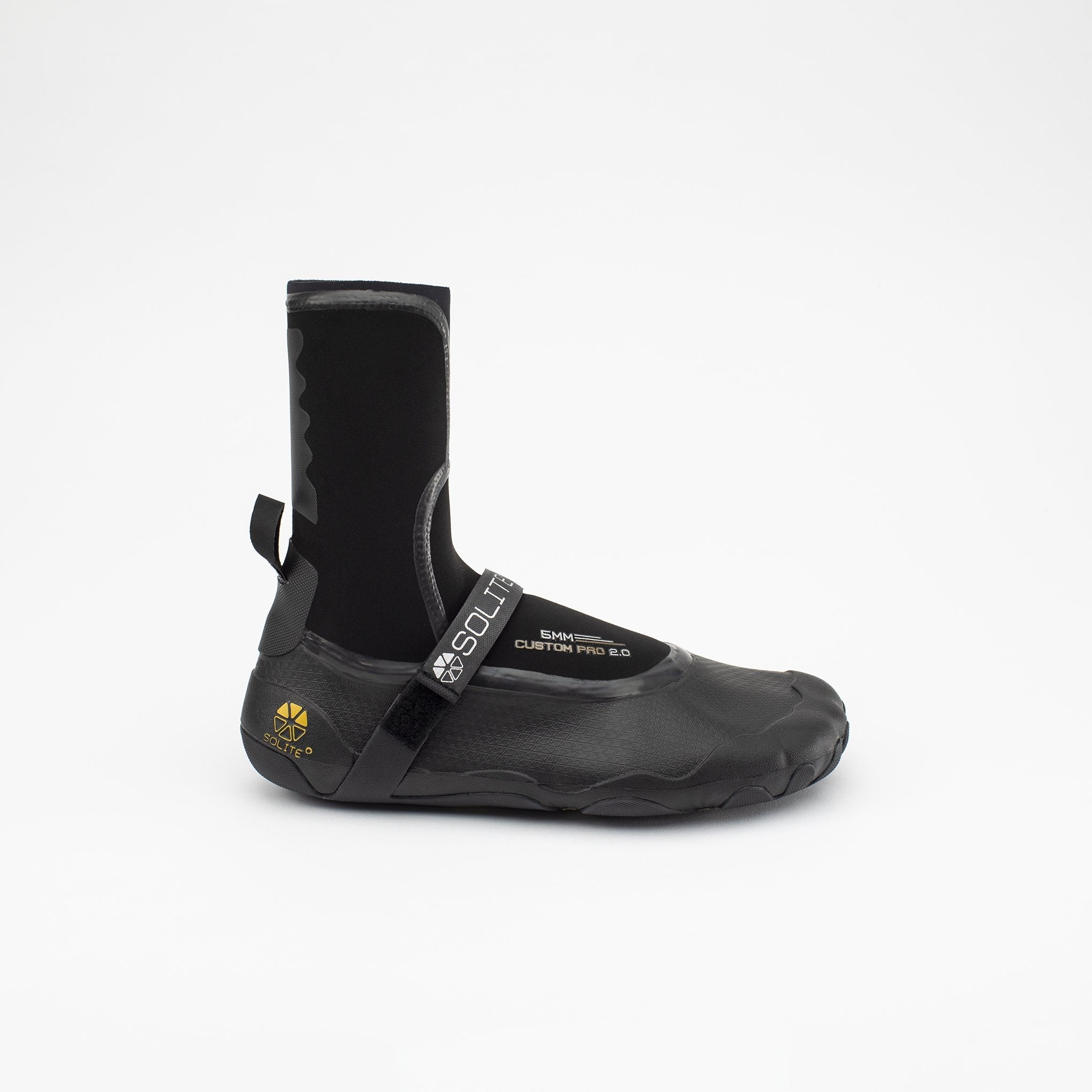 Solite 5mm Custom Pro 2.0 Wetsuit Boots - Black / Gum | Boots | Solite