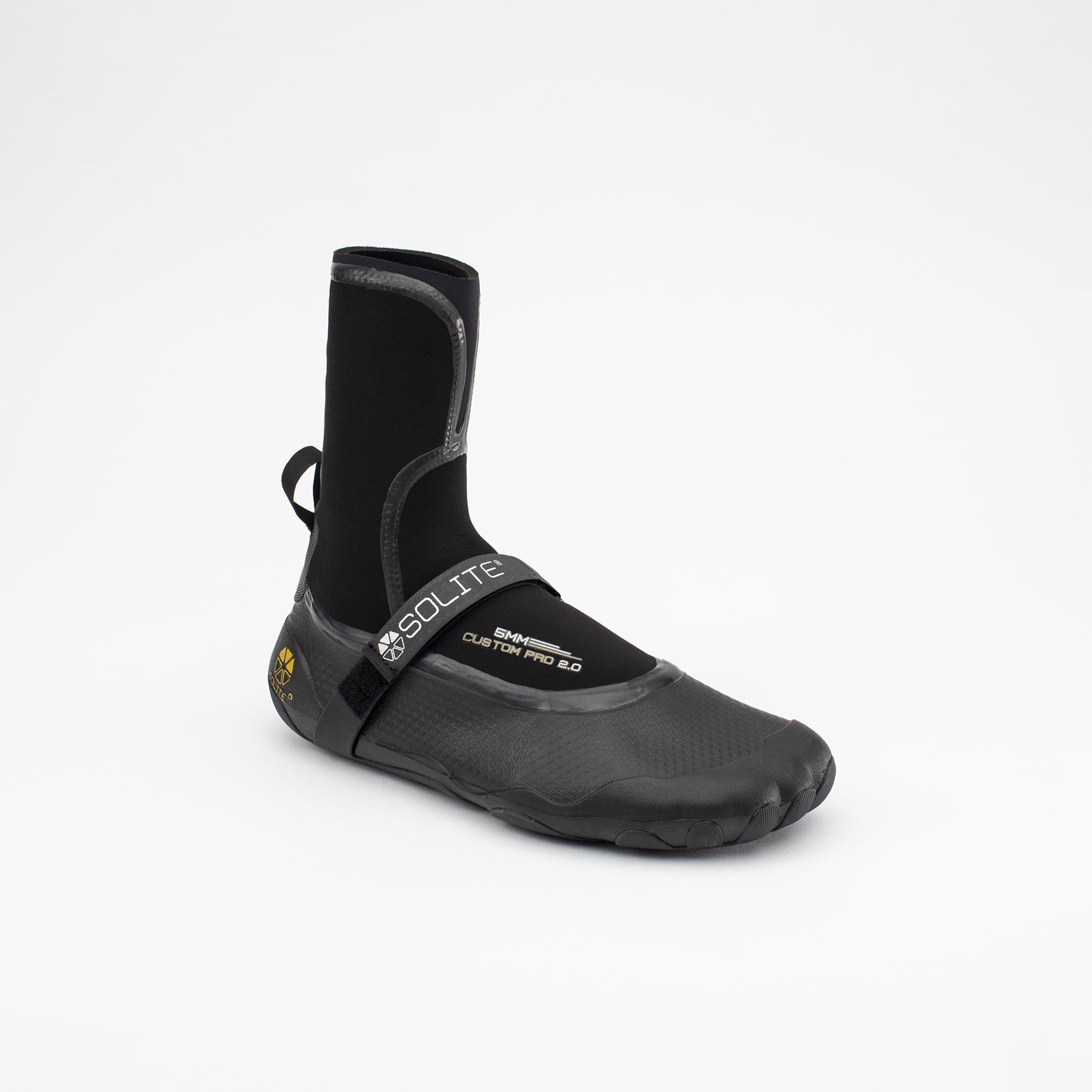 Solite 5mm Custom Pro 2.0 Wetsuit Boots - Black / Gum | Boots | Solite