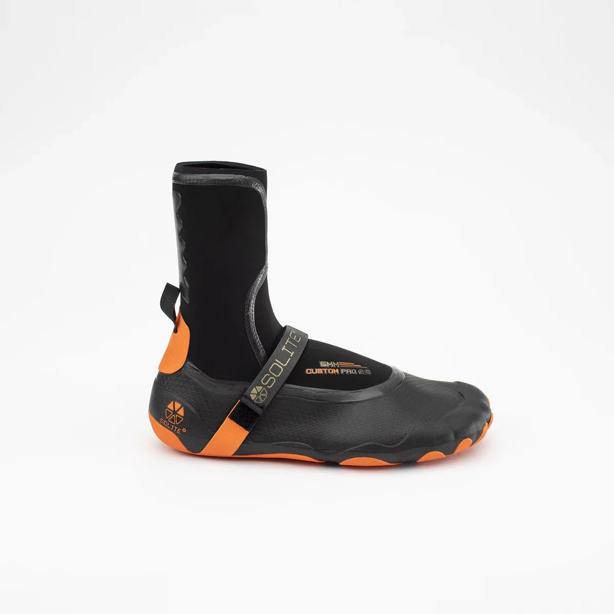 Solite 5mm Custom Pro 2.0 Wetsuit Boots - Black / Orange | Boots | Solite