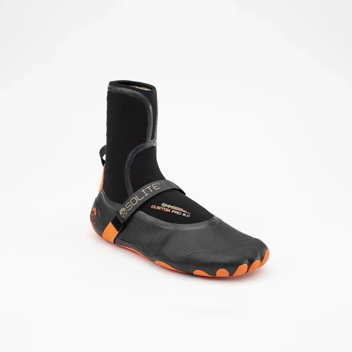 Solite 5mm Custom Pro 2.0 Wetsuit Boots - Black / Orange | Boots | Solite