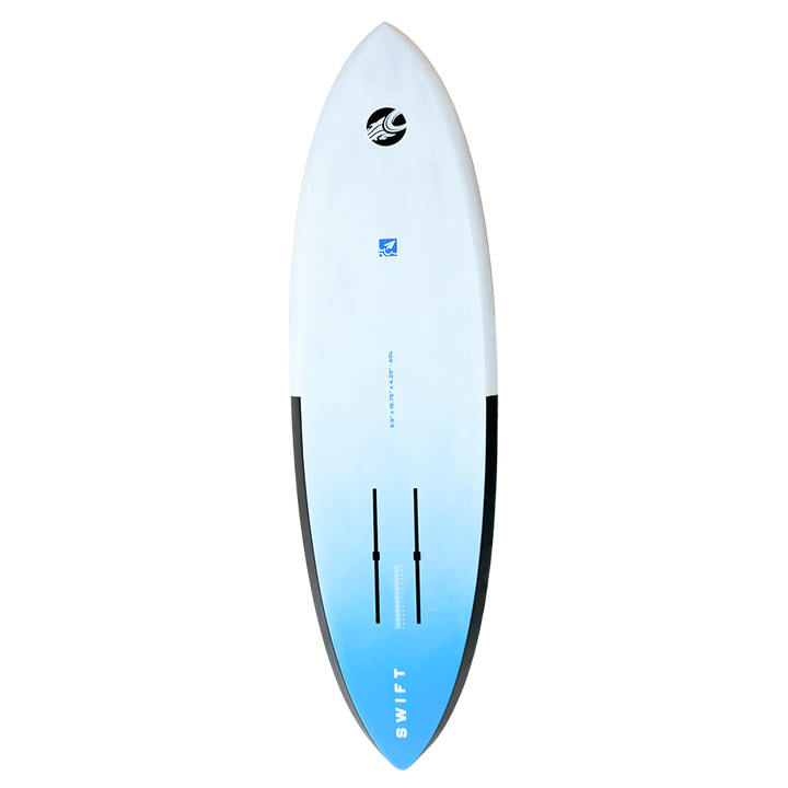 Cabrinha Swift 2026 mid-length foil board in Pro Carbon construction designed for early lift, efficient glide, and responsive control in light wind wing foiling