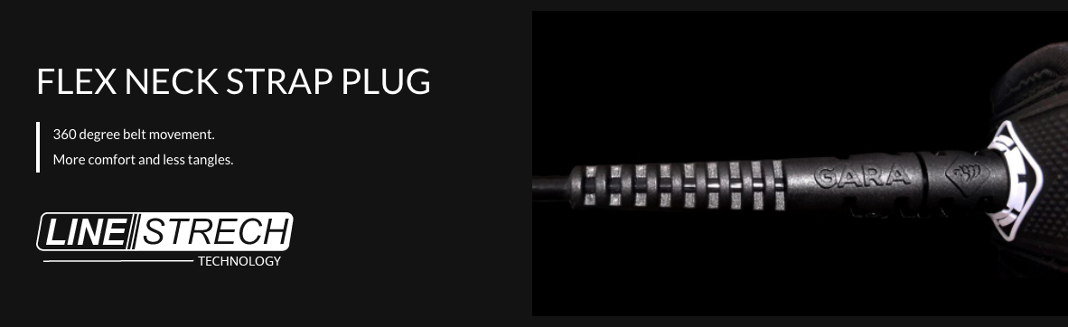 Gara Regular Surf Leash - Black | Leashes | Gara