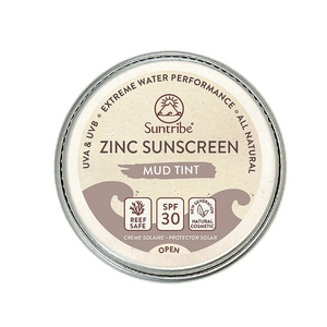 Suntribe Face & Sport Zinc Sunscreen 45g Tin - SPF 30 (Mud Tint) - *SHORT LIFESPAN*