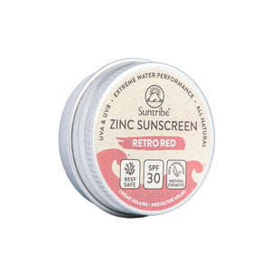 Suntribe Face & Sport Zinc Sunscreen 15g Tin - SPF 50 (Retro Red)