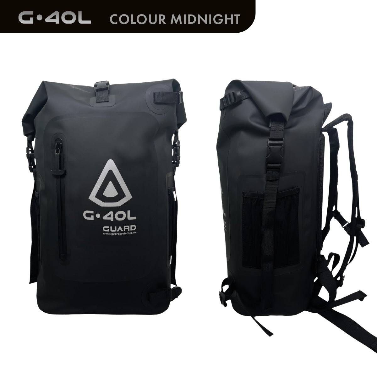 GUARD® G.40L 100% Waterproof Surfing Backpack - Midnight | Dry Bags | Guard