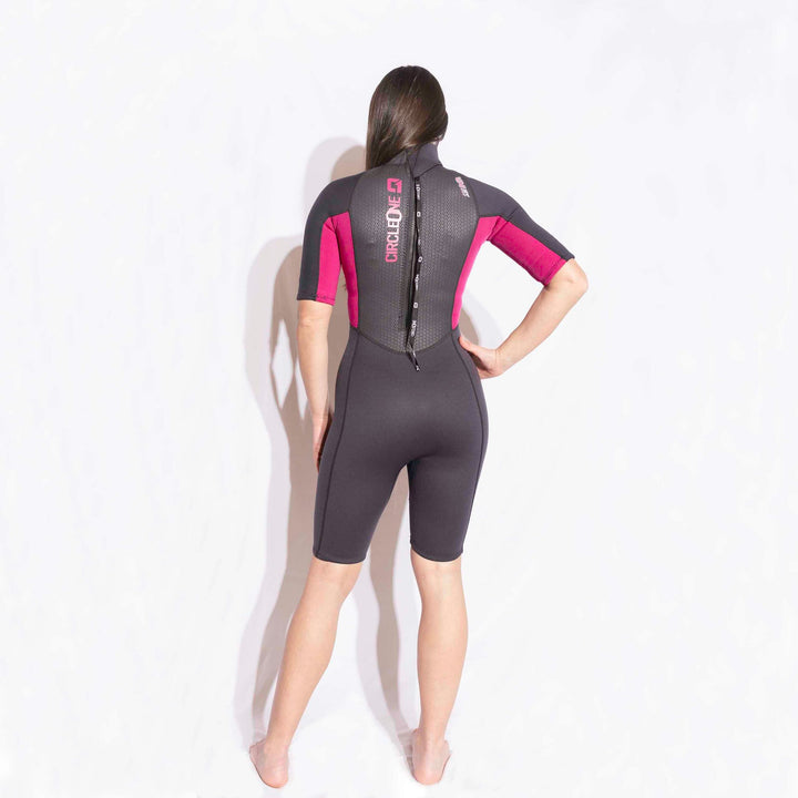 Womens 3/2mm Summer Wetsuit FAZE Shorty | Circle One