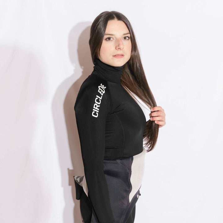 Womens LONG Sleeve Thermal Rash Vest - KONA Polypro | Circle One