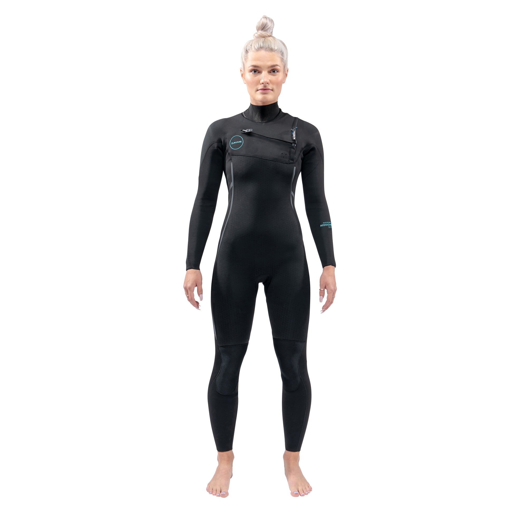 Dakine Womens Mission Chest Zip Full suit 4/3 (Black) | Wetsuits | Dakine