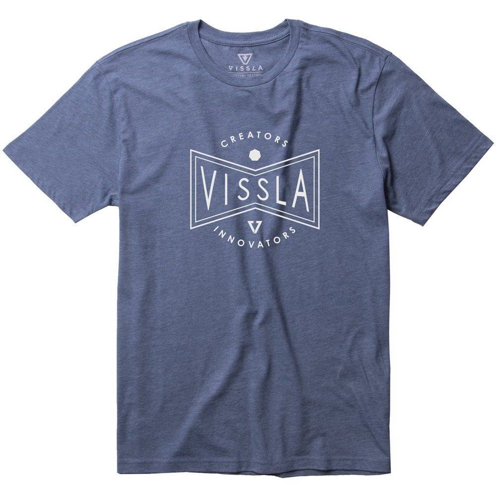 Vissla Emblem Heather Tee - Midnight Heather