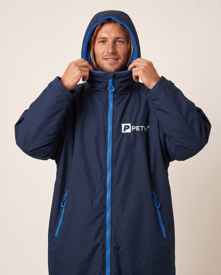 Waterproof Changing Robe | Navy/Blue