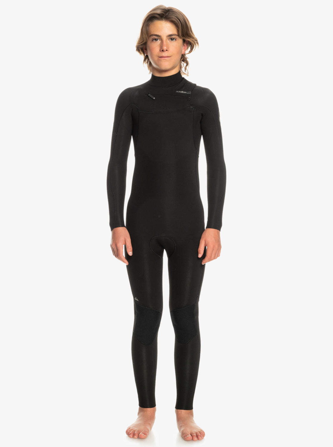 Quiksilver 3/2 Boys Everyday Sessions Chest Zip Full Wetsuit - Black