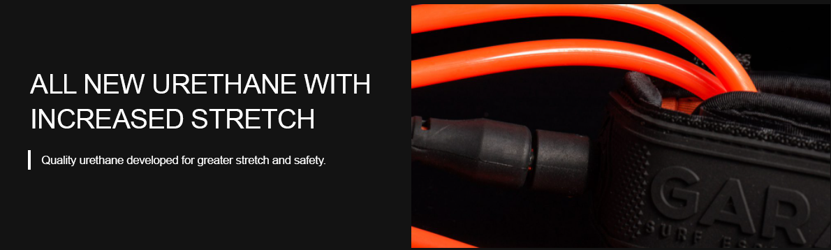 Gara Regular Surf Leash - Orange | Leashes | Gara
