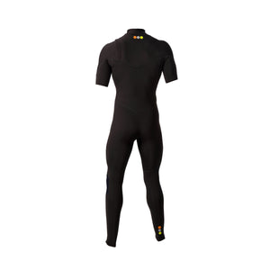 Premium 2mm SC2 Chest Zip 3/4 Length Spring Wetsuit (Charcoal) (1)